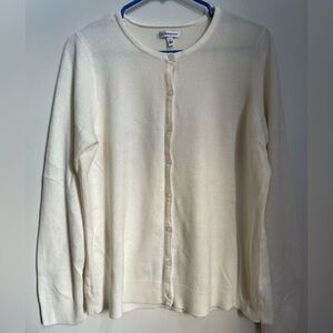 Croft & Barrow Cream Cardigan Sweater